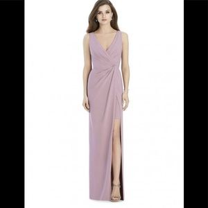 JENNY PACKHAM Sty# JP1013 Dusty Rose Crepe Gown